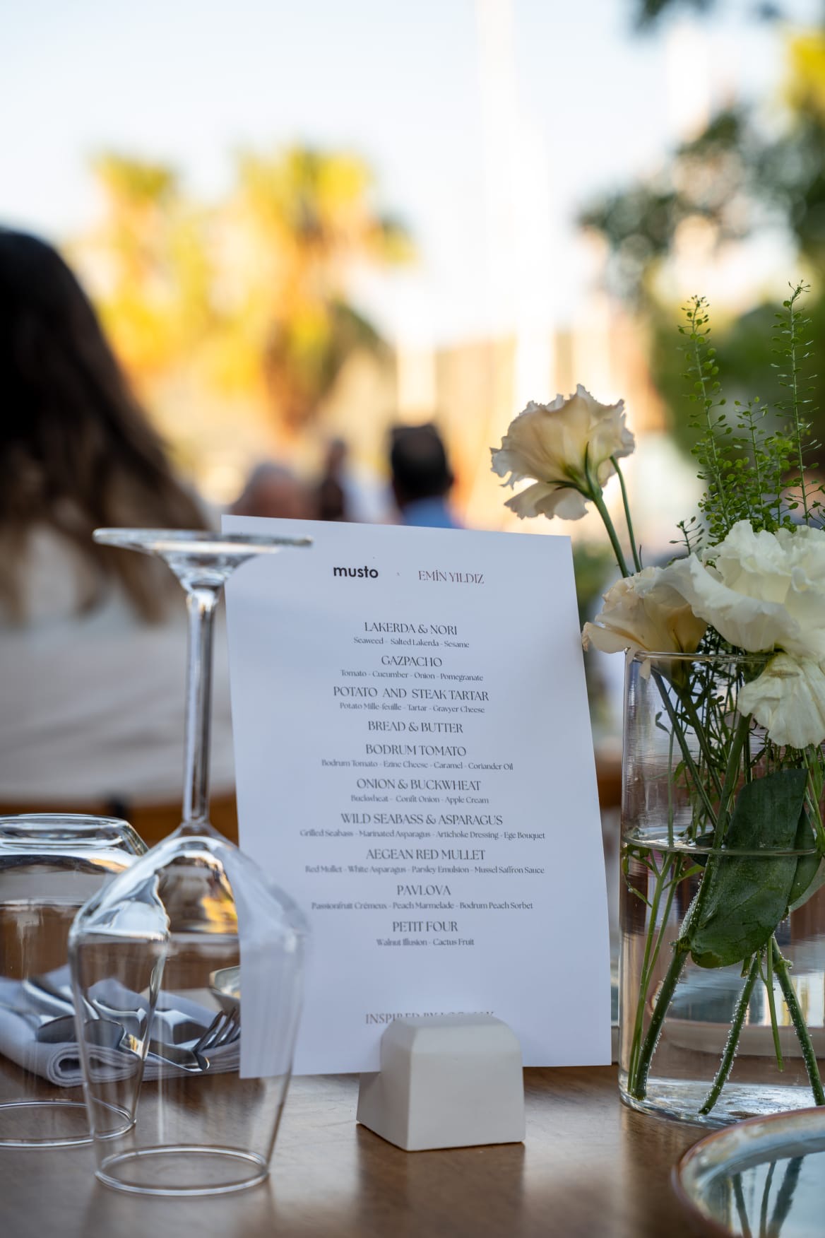 Musto Restaurant Bodrum akşam üstü atmosferi